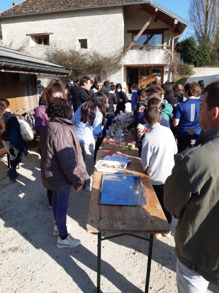 le goûter à la ferme bio de THEY