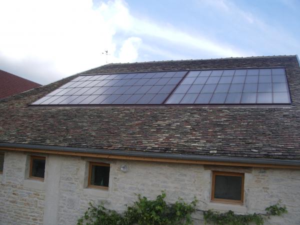 Panneaux solaires sur la maison